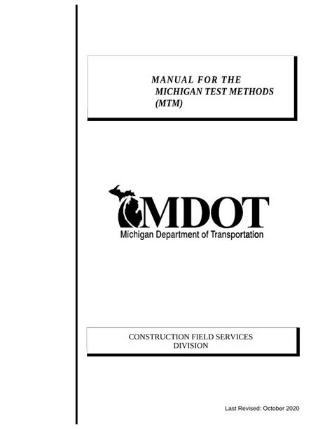 mtm testing manual